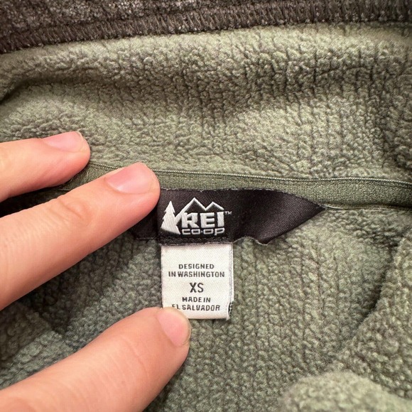 Rei Coop Rei Jacket Womens Extra Small Gray Thermal Full Zip‎ Outdoor Gorpcore - Picture 5 of 9